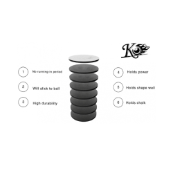 Preview: KO Leder black 14mm medium